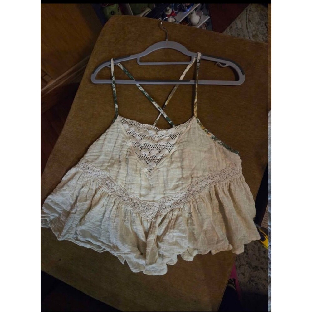 Gimmicks by BKE Lace Trim Cami Top Size XL